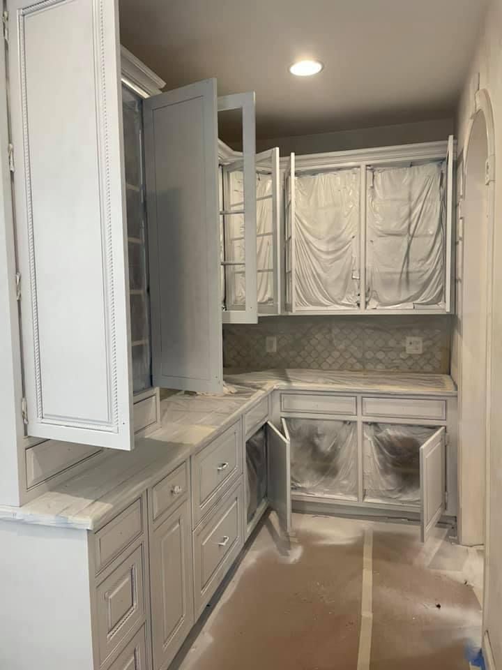 Project: Painting island, trim and kitchen cabinets in moorestown nj