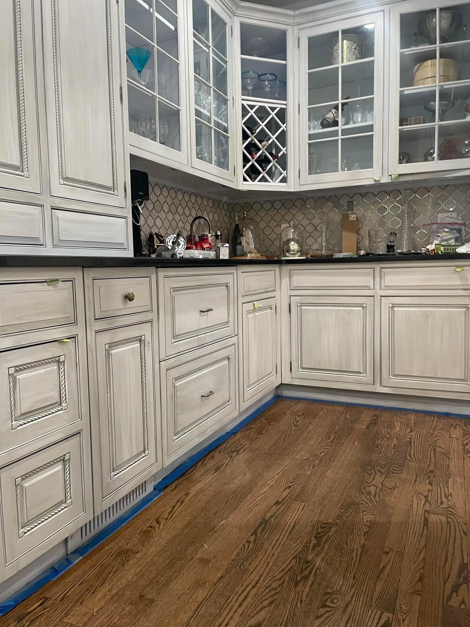 Project: Painting island, trim and kitchen cabinets in moorestown nj